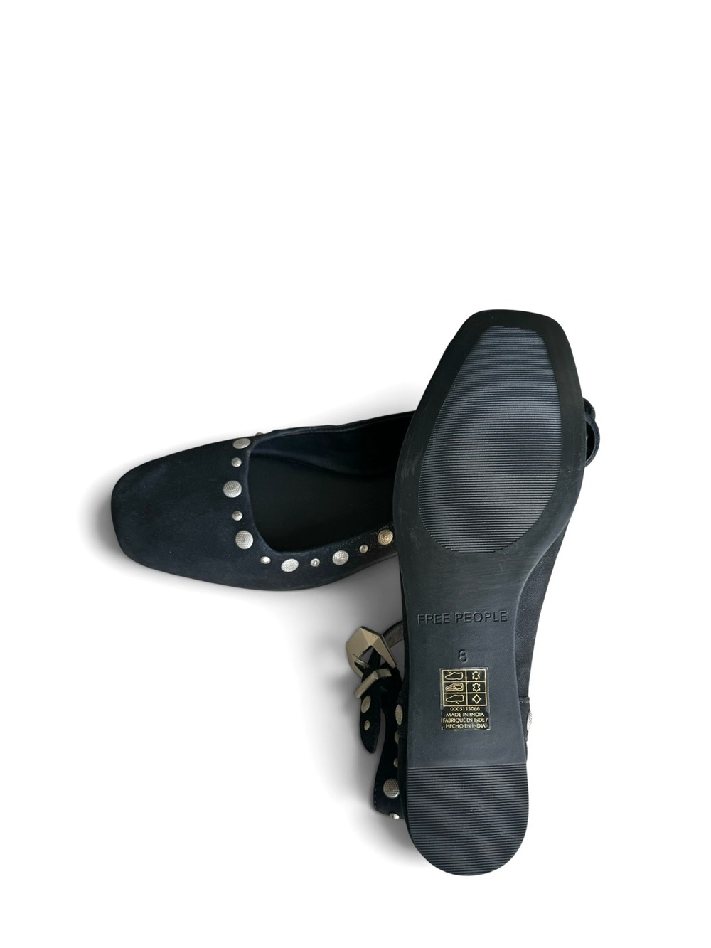 🆕 Free People Mystic Mary Jane Studded Ankle Flats - Picture 9 of 10